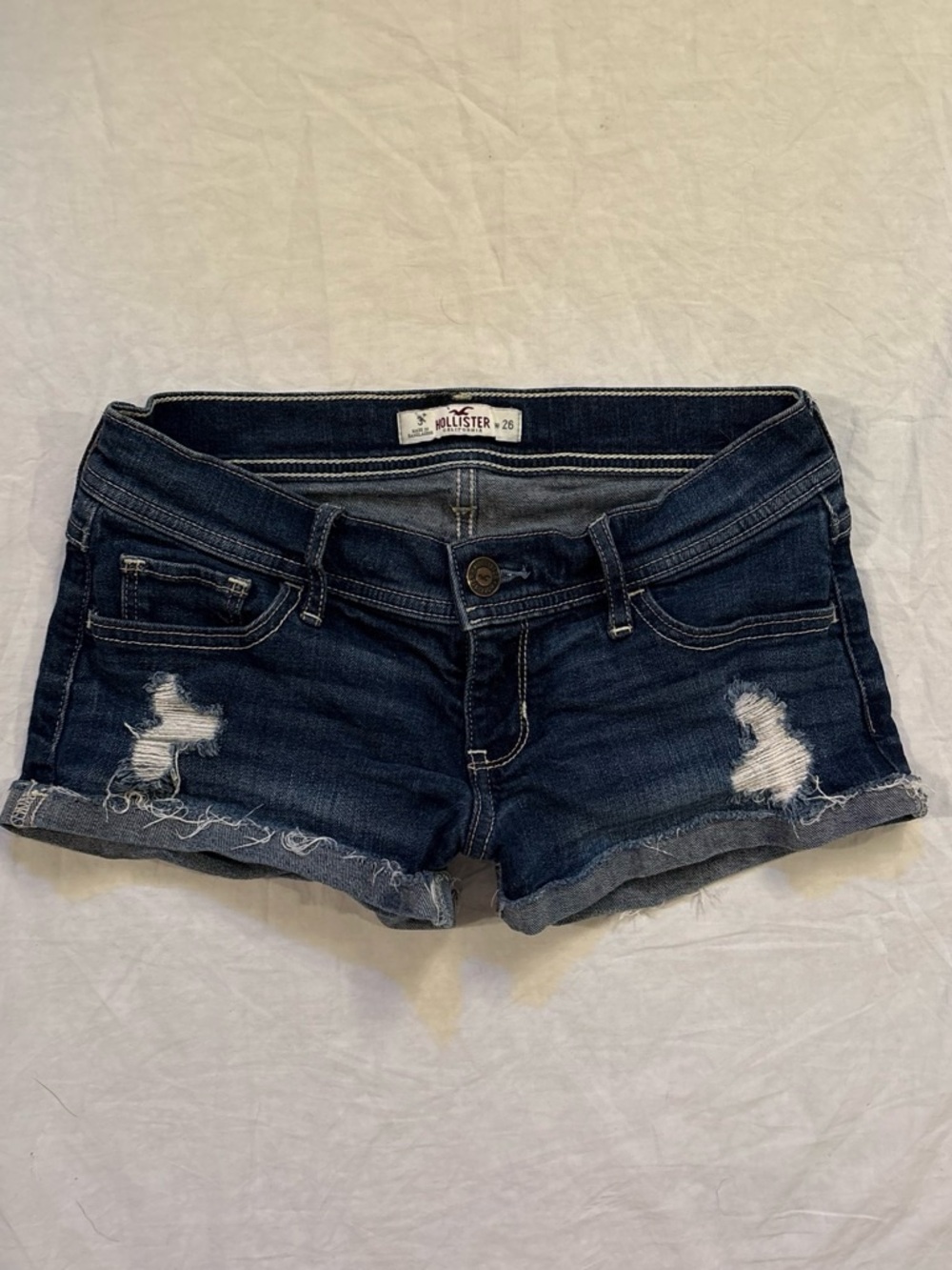 Y2K Hollister low rise mini denim shorts